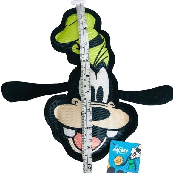 New! Disney Goofy Tough Dog Puppy Small Squeaky Toy - Picture 7 of 7